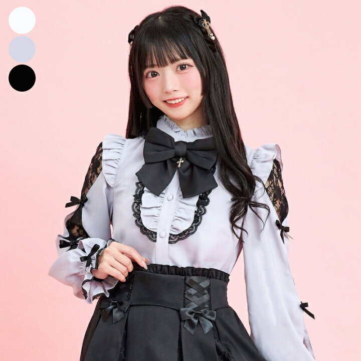楽天市場】袖スリット長袖ブラウス1/22 12:00 再入荷12/6 12:00 販売 