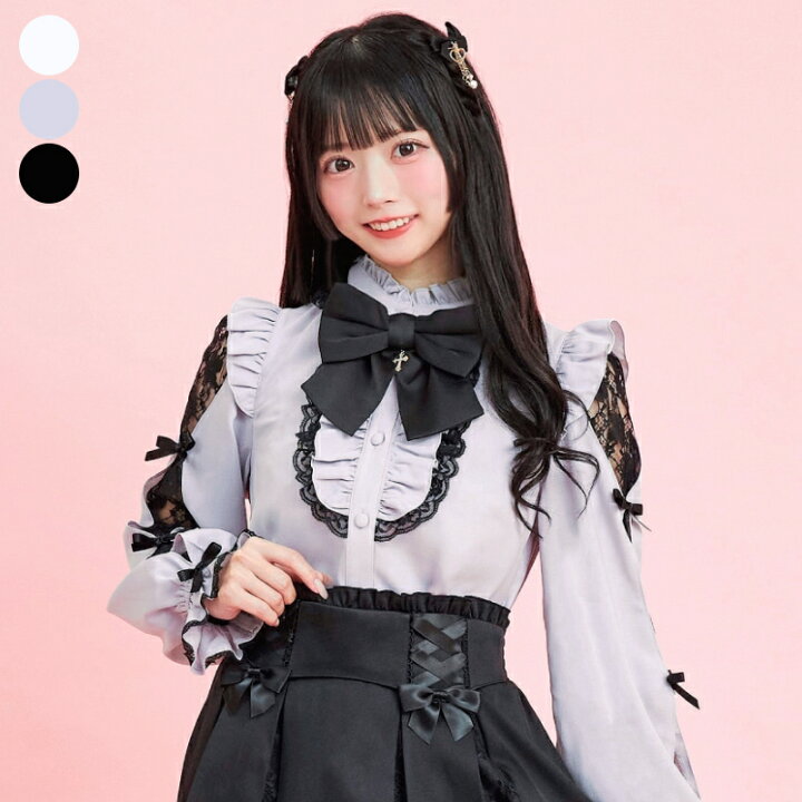 楽天市場】袖スリット長袖ブラウス1/22 12:00 再入荷12/6 12:00 販売  