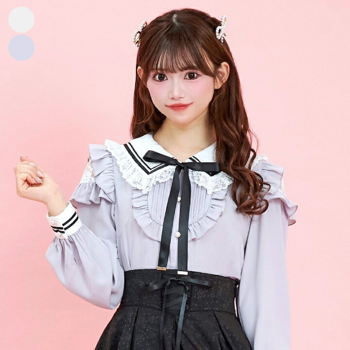 Secret Honey 肩レースブラウス シーハニ リズリサ ロジータ 楽天市場 【新品】LIZLISA肩あきセーラー襟ブラウス
