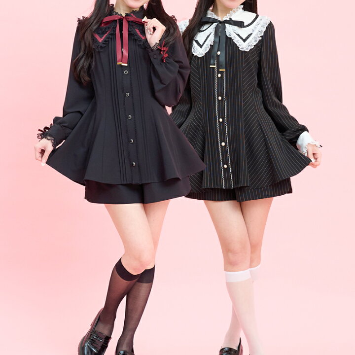 楽天市場】☆付け襟セットアップ2/27 12:00 販売スタートsecrethoney 