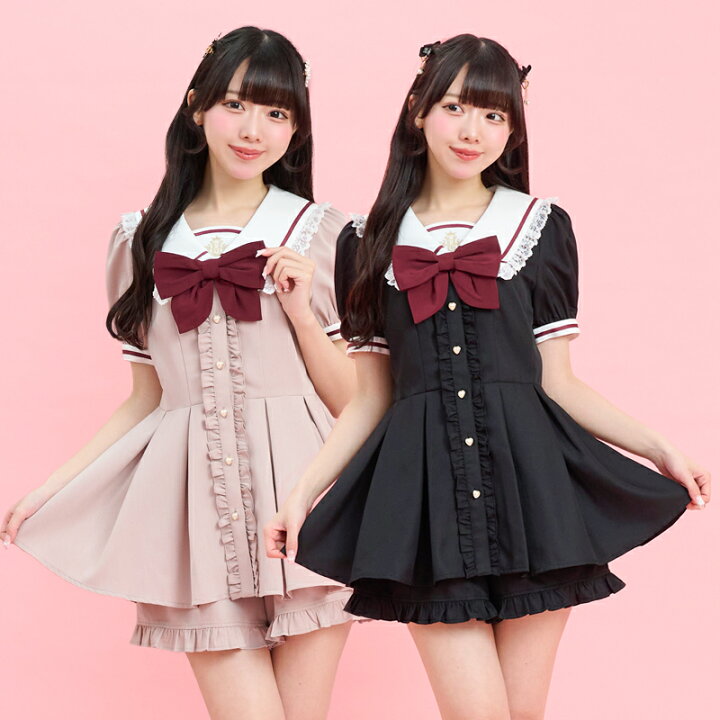 楽天市場】後ろレースアップセーラーセットアップ4/29 12:00 販売 