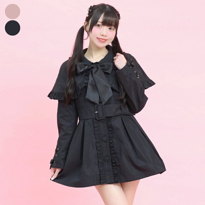 楽天市場】ケープ付スプリングコート3/12 12:00 販売スタート 