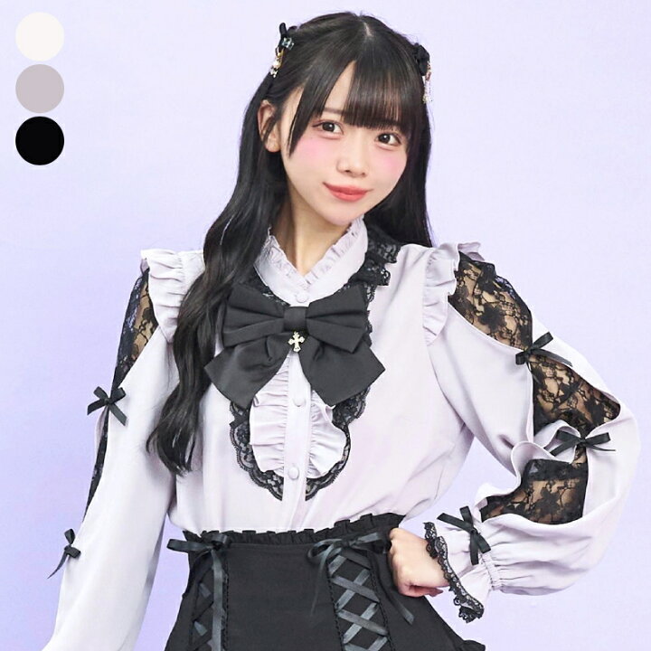 楽天市場】袖スリット長袖ブラウス1/28 12:00 販売スタートsecrethoney 