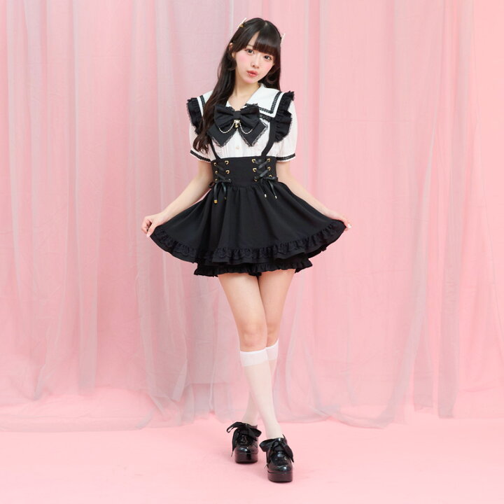 楽天市場】半袖レースアップセーラーブラウス4/29 12:00 販売スタート 