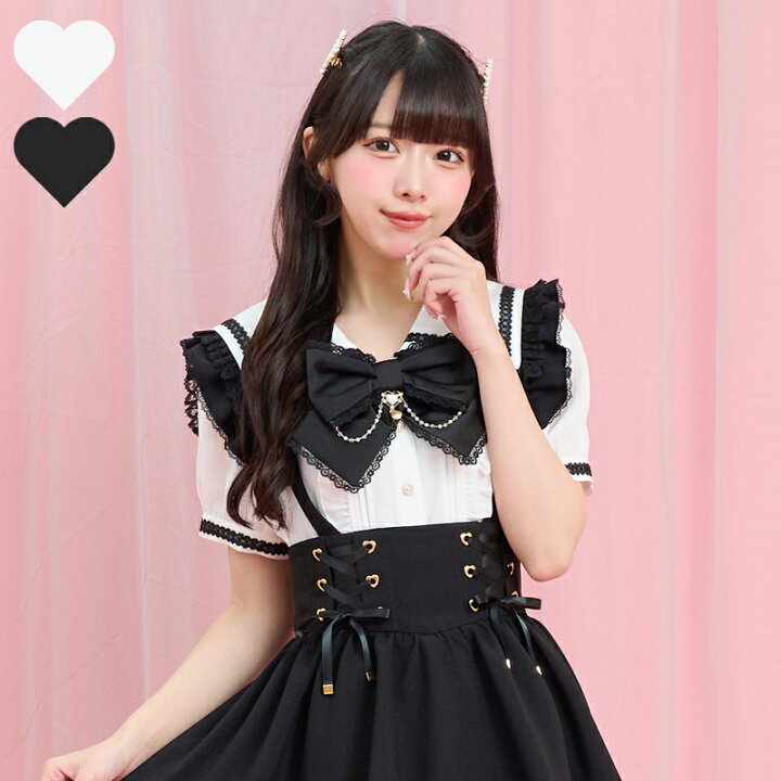 楽天市場】半袖レースアップセーラーブラウス4/29 12:00 販売スタート シークレットハニー 半袖 ブラウス