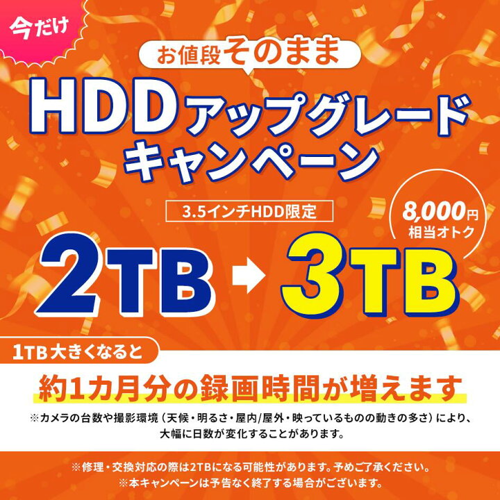楽天市場】5/1限定抽選で100％Pﾊﾞｯｸ【4K800万画素が選べる☆2TB→3TBへ  