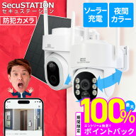 対象商品17%オフ&抽選でPバック【配線不要ソーラー付き★SecuSTATION製】 防犯カメラ 工事不要 ソーラー…