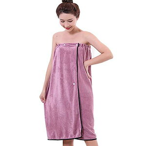 Tibemi ラップタオル 大人用 レディース マイクロファイバー バスタオル 無地 和風 薄い ボデイタオル お風呂上がり 速乾 吸水 ずり落ちない 便利 プール 温泉 ジム エステ 80Cm*135Cm