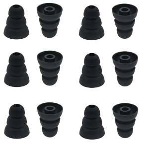 A-Focus 3�t�����W�E�C���[�s�[�X �C���[�`�b�v �C���[�p�b�h ���a��3.8mm �g���v���t�����W �ō��̎Չ��� �V���R���� ���K SML 3�T�C�Y 6�y�A12�Z�b�g JBL T110BT�ASONY MDR�|XB �V���[�Y�ASONY XBA �V