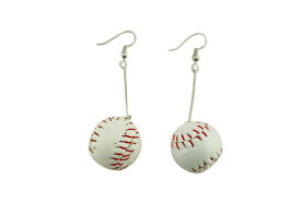 naissant かわいい ボール 型 ピアス 野球 ベースボール 応援 観戦 グッズ