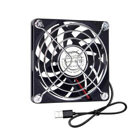 USB扇風機 8cm 80mm x 80mm x10 mm DC 5V クーラー 冷却ファン ノートパソコンファン