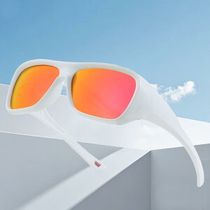 サングラス 男女兼用 偏光 UV400 スクエアフレーム TR90 軽量 ミラーレンズ TACレンズ サイクリング 運転 ドライブ 釣り 登山 スポーツ レジャー アウトドア おしゃれ 個性的 防眩 フルリム