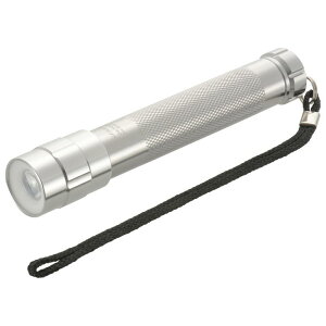 オーム電機 懐中電灯 アウトドア用ハンディライト 防水 LEDズームライト スパークルド