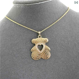 レディース ファッション アクセサリー オールシーズン 装飾 クマ ジュエリー ネックレス シルバー ニードル ピアス 指輪 リング