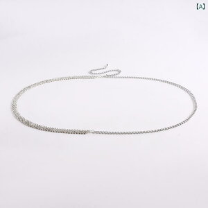 レディース 夏 カジュアル チェーン アクセサリー ボディ ビキニ 水着 プール ビーチ 海水浴 アクセ セクシー アメリカ シングル サークル メタル スイート クール スタイリッシュ ガール 溶