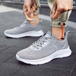 運動靴 秋 メンズシューズ ティーンエイジャー 学生 メッシュ 通気性 蒸れにくい シューズ 軽量 スポーツ フィットネス ジム シューズ ソフトソール 柔らかい 滑りにくい 防臭