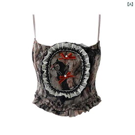 レディース ファッション レトロ バロック 猫 柄 大きい リボン チューブ トップ ヒップ カバー スリミング レザースカート ショート レザージャケット スーツ