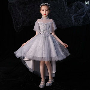 女の子 ドレス フラワーガール プリンセス チュチュ ガール 誕生日 ウェディングドレス ステージ パフォーマンス キッズ ピアノ パフォーマンス セレモニー