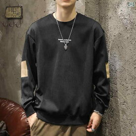 ジャケット スプライシング スウェットシャツ 秋 アメリカン ファッション 大きいサイズ ラウンドネック 長袖 レイヤリング シャツプルオーバー