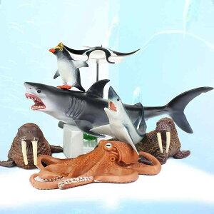 タコ ペンギン サメ 海洋生物 フィギュア 模型 おもちゃ ホビー 人形 コレクション インテリア ミニチュア リアル セイウチ 子供 教育 ディスプレイ