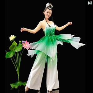 ダンス 衣装 レディース エレガント モダン 芸術 ファン パフォーマンス ジャスミンフラワー ポリエステル レディース クラシック チャイナ風