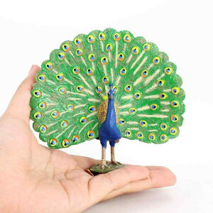 鳥 フィギュア 模型 人形 おもちゃ ホビー ガーデニング オーナメント ピーコック 孔雀 シミュレーション 動物 孔雀 子供 教育 プレゼント コレクション チック ミニチュア