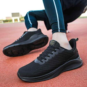 ジョギング シューズ 運動靴 メンズシューズ 作業靴 メッシュ 通気性 スポーツシューズ ブラック ランニングシューズ ライト ソフトソール 柔らかい カジュアル トラベルシューズ