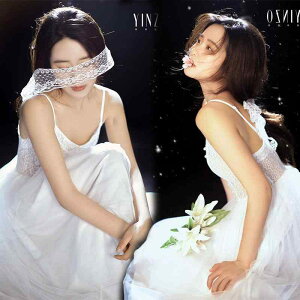 ワンピース ドレス おしゃれ ファッション レディース かわいい フォト スタジオ 写真撮影 さわやか 魅惑 レース アート フリーサイズ ポリエステル