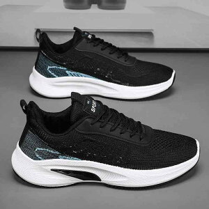 靴 スポーツ シューズ スニーカー トレーニング 運動靴 高校生 体育 学生 紳士 夏 通気性 フライ ウーブン ソフト ソール 中学生 衝撃吸収 メッシュ ランニング