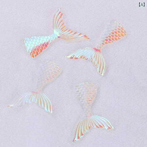 ミニチュア おもちゃ 玩具 キッズ 車内 置物 カラフル マーメイドテール 樹脂 装飾品 テーブル装飾 小道具 ドールハウス ホーム ファンタジー アクセサリー