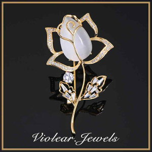 コート レディース ブローチ セレモニー 上品 胸飾り おしゃれ ハイエンド キャットアイ 翡翠 ローズ フラワー ハイエンド 精巧 スーツ カーディガン コサージュピン