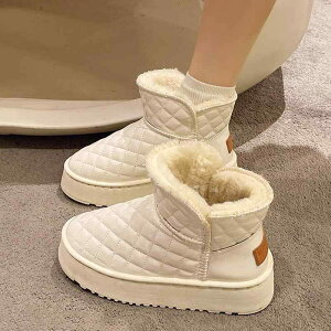 スノーブーツ 防水 防寒 滑らい 履きやい ウィンターブーツ スノー シューズ ショート フラット 靴 滑りにくい 厚手 軽量 防滑ソール 暖かい 厚 外出 耐寒性 レディース レディース 冬