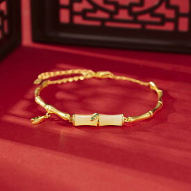 ブレスレット レディース S925 シルバー 和田玉象嵌 竹モチーフ ハーフバングル 幾何学デザイン 個性的 ライトラグジュアリー 高級感 シンプル エレガント 大人上品 通勤用