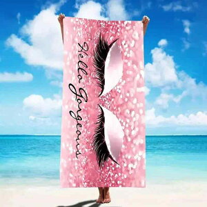 ビーチタオル 速乾 マイクロファイバー 大判 プリント柄 両面起毛 吸水性抜群 軽量 コンパクト プール 海水浴 レジャー アウトドア スポーツ 旅行 バスタオル 80x160cm やわらか