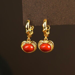 イヤリング レディース シンプル 上品 エレガント 普段使い 925シルバー 和田玉 翡翠 如意 吉祥文様 ドロップ 幾何学 ゴールド 南紅瑪瑙 シルバーカラー 民族風 レトロ アンティーク調 カジュ