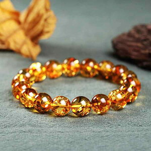 数珠ブレスレット メンズ レディース ユニセックス 天然 琥珀 パワーストーン 108玉 念珠 金琥珀 花琥珀 蜜蝋琥珀 円珠 開運 厄除け お守り