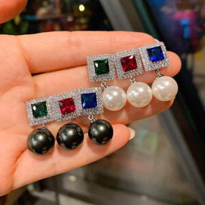ピアス レディース 女性用 フェイクパール オーストラリア産 白蝶貝 パール サファイア ルビー タヒチパール スタッドピアス イヤリング 欧米風 エレガント 上品 通勤 オフィス フォーマル