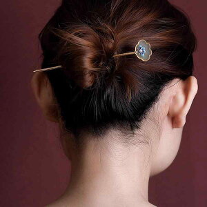 かんざし レディース 女性用 S925スターリングシルバー 金メッキ 天然和田玉 パール パール 蓮 花モチーフ レトロ アンティーク調 上品 エレガント まとめ髪用 ヘアアクセサリー 髪飾り