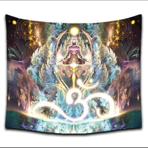 タペストリー 壁掛け ウォールデコ おしゃれ 北欧風 インスタ映え 仏像柄 洗濯可能 大判 装飾布 リビング 寝室 目隠し 間仕切り 起毛ポリエステル素材