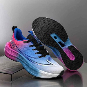 ランニングシューズ メンズ 衝撃吸収 高反発 超軽量 厚底 ソフトソール 通気性メッシュアッパー スポーツ スニーカー マラソン フィットネス 屋外トレーニング ウォーキング ジョギング ペ