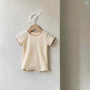 ロンパース ベビー服 男女兼用 夏 半袖 ワッフル生地 レトロ 刺繍 レース 無骨縫製 Aクラス品質 薄手 韓国風 カバーオール 赤ちゃん 男の子 女の子 出産祝い プレゼント 1歳 2歳 3歳