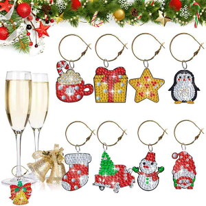 DIY�L�b�g �N���X�}�X�I�[�i�����g �h�����N���`�[�t �X�m�[�}�� �f�U�C�� �A�N���� ���� �W���R�j�A �A�[�g 8�Z�b�g