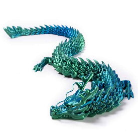 フィギュア 神龍 置物 3Dプリント 中国風 関節可動式 PLA製 軽量 豪華な光沢 オブジェ デスク飾り 部屋飾り インテリア 縁起物 プレゼント ギフト コレクション