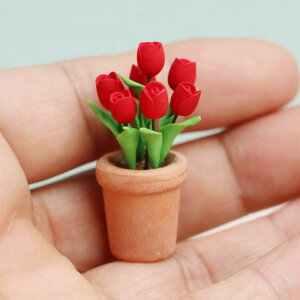 �h�[���n�E�X 1/12�X�P�[�� �~�j�`���A�Ƌ� �Ԃ��`���[���b�v ������ �u�� ��i�͌^ ������� ���_�� �C���e���A�G��