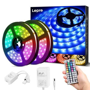 Lepro led�e�[�v���C�g �h�� RGB �e�[�v���C�g SMD5050 led�e�[�v DIY �}���`�J���[ �ԐڏƖ� 44�L�[�����R�� �������F