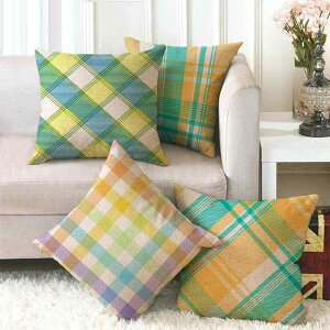 �N�b�V�����J�o�[ �c�Ȃ� �� ���l�� �J���t�� �Ώ� �􉽊w�͗l �X�N�G�A�i�q�� 45×45cm ���r���O �Q�� �\�t�@ �C���e���A �V���v��