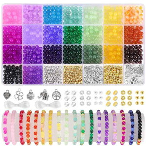 DIY �A�N�Z�T���[ 1105�� 23�F 6mm �K���X�r�[�Y ����L�b�g �u���X���b�g�쐬 �F��y�A�A�N�Z�T���[ �n���h���C�h�f�� �p�[�c�Z�b�g