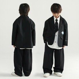 セットアップ キッズ 男の子 スーツ ジャケット 3点セット 春秋 柔らか素材 フォーマル セレモニー 結婚式 発表会 入学式 卒業式 フラワーボーイ