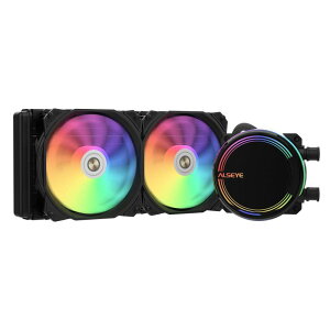 ALYE �ȈՐ���CPU�N�[���[ M240�A2��120mmMax�V���[�YPWM�t�@���A����240mm���W�G�[�^�[ARGB AIO���L�b�hCPU�N�[���[�AIntel LGA1700/ 1200/ 115X/ 2011/ 2066/ 1366�����AMD��