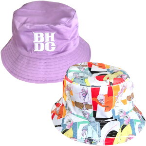 BHDC REVERSIBLE HAT BLEACH �u���[�` �o�P�b�g�n�b�g �n�b�g �X�q ���o�[�V�u�� 2way ���� �R�~�b�N �����Y ���f�B�[�X �o�P�n �[�� �� �A�E�g�h�A